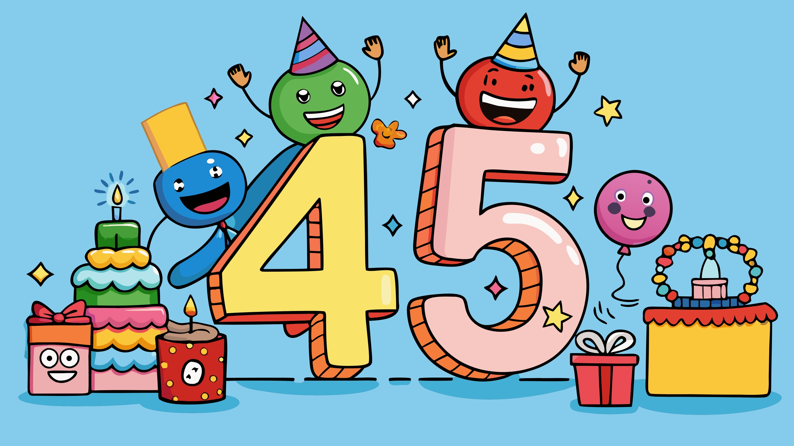 Поздравление с юбилеем 45 лет